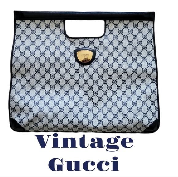 Gucci Handbags - Vintage Gucci Tote Handbag Briefcase Bag